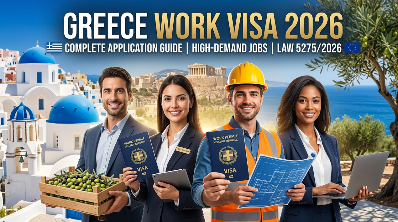 Professional Guide for Greece Work Visa 2026 Application, Jobs, and European Residence Permit
